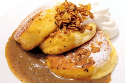 PANCAKE with MILK TEA SAUCE & HOMEMADE GRANOLA (Photo: Business Wire)