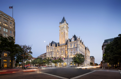 Trump International Hotel Washington, D.C. fue anunciado como uno de los cuatro principales ganadores del premio TripAdvisor Travelers’ Choice en los Estados Unidos