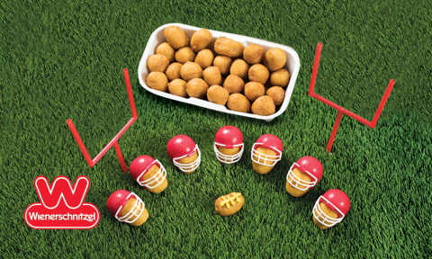 Wienerschnitzel’s Mini Corn Dogs are the perfect football party food. They’re golden brown, shaped l ... 