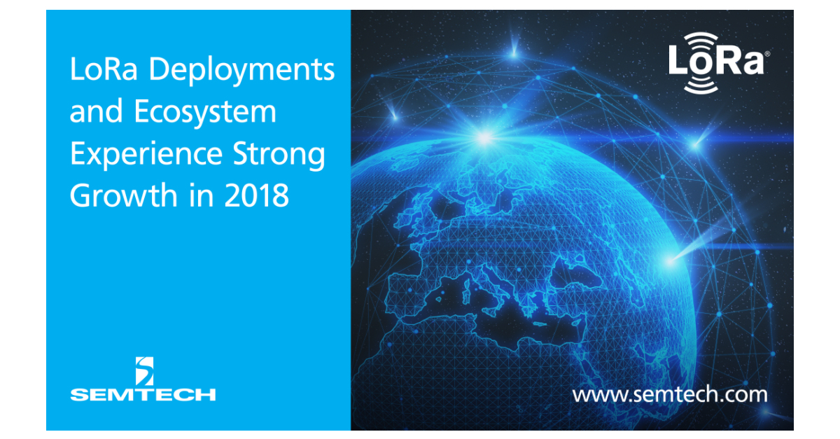 Semtech Celebrates Strong 2018 Growth Of LoRa Technology Amid Milestone ...