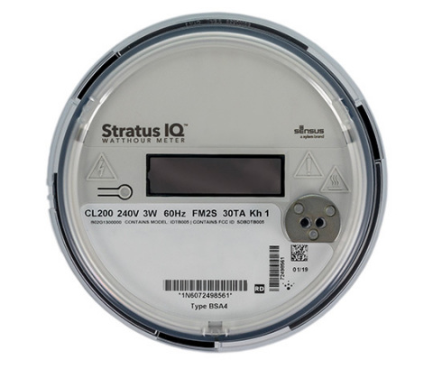 The next-gen Stratus IQ residential meter monitors energy consumption with eight load profile channe ... 
