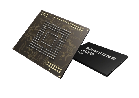 Samsung's 1 Terabyte embedded Universal Flash Storage (Photo: Business Wire)