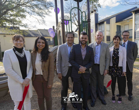 Swapnil Agarwal and Executive Members of Karya Property Management pose with Northwest Assistance Mi ... 