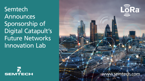 Semtech Announces Sponsorship of Digital Catapult’s Future Networks Innovation Lab (Graphic: Business Wire)