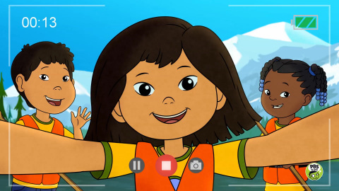 Molly with her friends Tooey and Trini. MOLLY OF DENALI premieres July 15, 2019 on PBS KIDS. Photo courtesy of © 2018 WGBH Educational Foundation