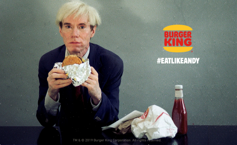 The Burger King® Brand Super Bowl Commercial Stars Andy Warhol (Photo: Business Wire)