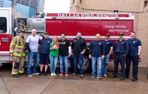Fuzzy’s Taco Shop rang in National Hot Breakfast month by delivering hot breakfast tacos to local firefighters in a show of appreciation for the sacrifices they make daily to keep our communities safe. Nearly 150 Fuzzy’s Taco Shop locations in 16 states across the U.S. delivered hot breakfast tacos to fire stations near them, including this stop in Dallas. Throughout the year each franchisee determines their own community outreach efforts. From hosting a fundraiser for youth sports leagues to providing discounts to military veterans and first responders, each location strives to make a positive impact on the people around them. (Photo: Business Wire)