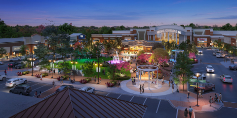 Rendering of brand new state-of-the-art entertainment area at The Streets of Indian Lake in Hendersonville, TN. (Graphic: Business Wire) 