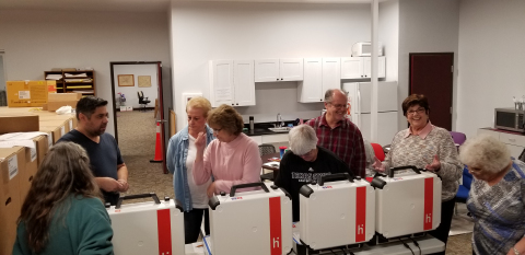 When Comal County received their new Verity Voting equipment, members from both parties were present for acceptance testing. The County Clerk's Office and County Elections Office are using social media to get the word out about the system. (Photo: Business Wire)