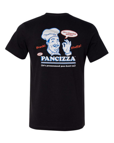 Limited edition Pancizza t-shirt from the PancakeWear Collection (Photo: Business Wire)