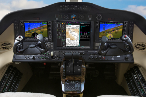 G1000 NXi integrated flight deck in the Cessna Citation Mustang (Photo: Business Wire)