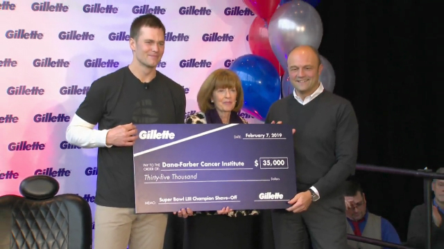 Six-Time Super Bowl Champion Tom Brady Joined Gillette for a Victory Shave to Benefit Local Boston Charities
