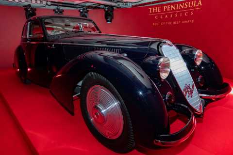 Der 1937 ALFA ROMEO 8C 2900B BERLINETTA wurde zum Gewinner des The  Peninsula Classics Best of the B ... 