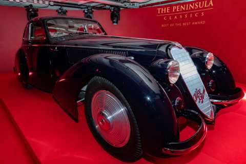 O ALFA ROMEO 8C 2900B BERLINETTA de 1937 foi nomeado vencedor do prêmio Best of the Best do The Peni ... 