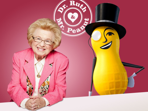 Dr. Ruth and MR. PEANUT have advice for everyone this year on how to make your Valentine's Day one to remember. (Photo: Business Wire)