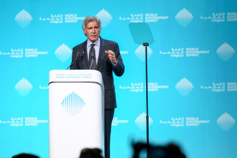The greatest moral crisis of our time. Actor and climate change activist Harrison Ford tells high-le ... 