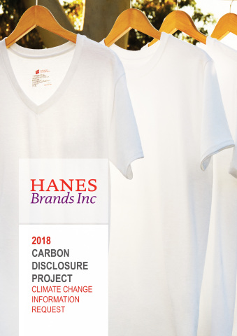 HanesBrands' A- score, highest in the apparel industry, ranks in top 6 percent of nearly 7,000 companies disclosing for the 2018 CDP Climate Change Report. (Graphic: Business Wire)