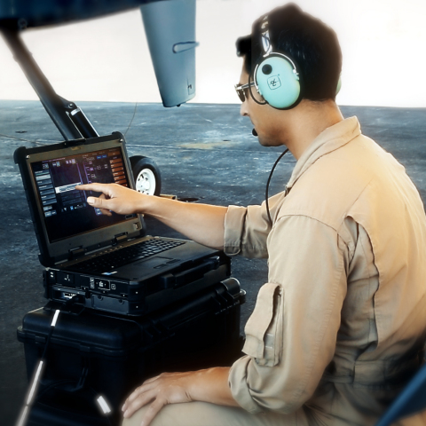 “Using a portable laptop computer in conjunction with SATCOM taxi and Automatic Takeoff and Landing  ... 