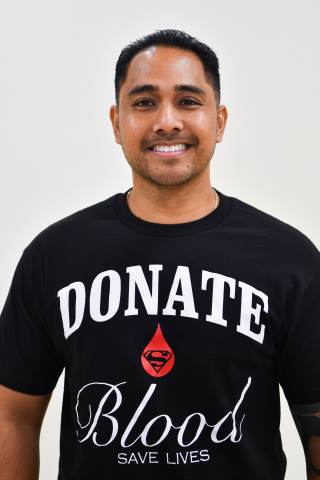 Dustin Guillermo was inducted into the Fresenius Kabi Blood Donation Hall of Fame for his donations the last 15 years at the Blood Bank of Hawaii. (Photo: Business Wire)