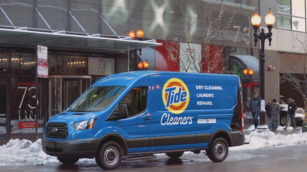 Tide Cleaners is an out-of-home laundry and dry cleaning service aimed at giving people the option to spend more time on life and less time doing laundry.