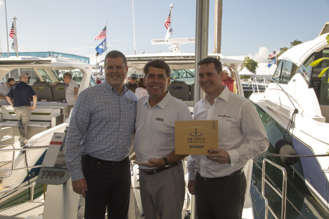 Tom Slikkers, CEO and president, S2 Yachts, Inc; Ron Huibers, president and CEO of Volvo Penta of th ... 