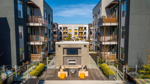 Menlo Park, a 146-unit property in Menlo Park. Delivered in 2017, the property features a garden-style construction, which is a rarity for the San Francisco Peninsula. (Photo: Business Wire)