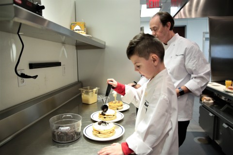 Brody earned this year’s top honors with his OREO® Oh My Goodness pancake recipe – two hot, fluffy Buttermilk pancakes made with OREO cookie pieces, cupcake icing, and whipped topping (Photo: Business Wire)