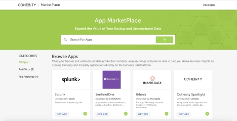 Cohesity MarketPlace (Graphic: Business Wire)