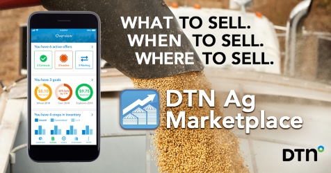 Today DTN introduces the latest in grain marketing for farmers - DTN Ag Marketplace, an app designed to simplify and streamline commodity marketing. (Photo: Business Wire)