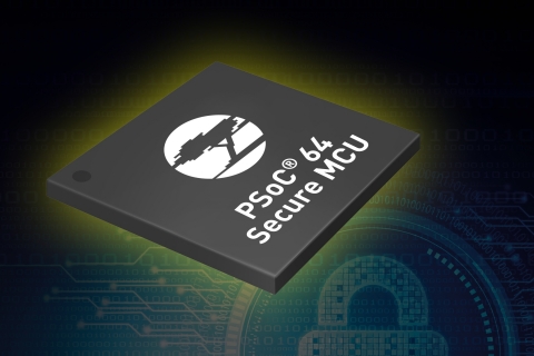 Pictured is Cypress Semiconductor's PSoC 64 Secure MCU, which integrates robust, standards-based sys ... 