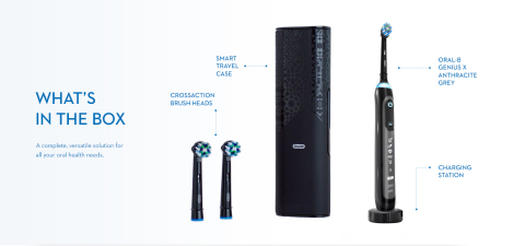 Oral-B GENIUS X with Artificial Intelligence has learned from thousands of brushing patterns, recogn ... 