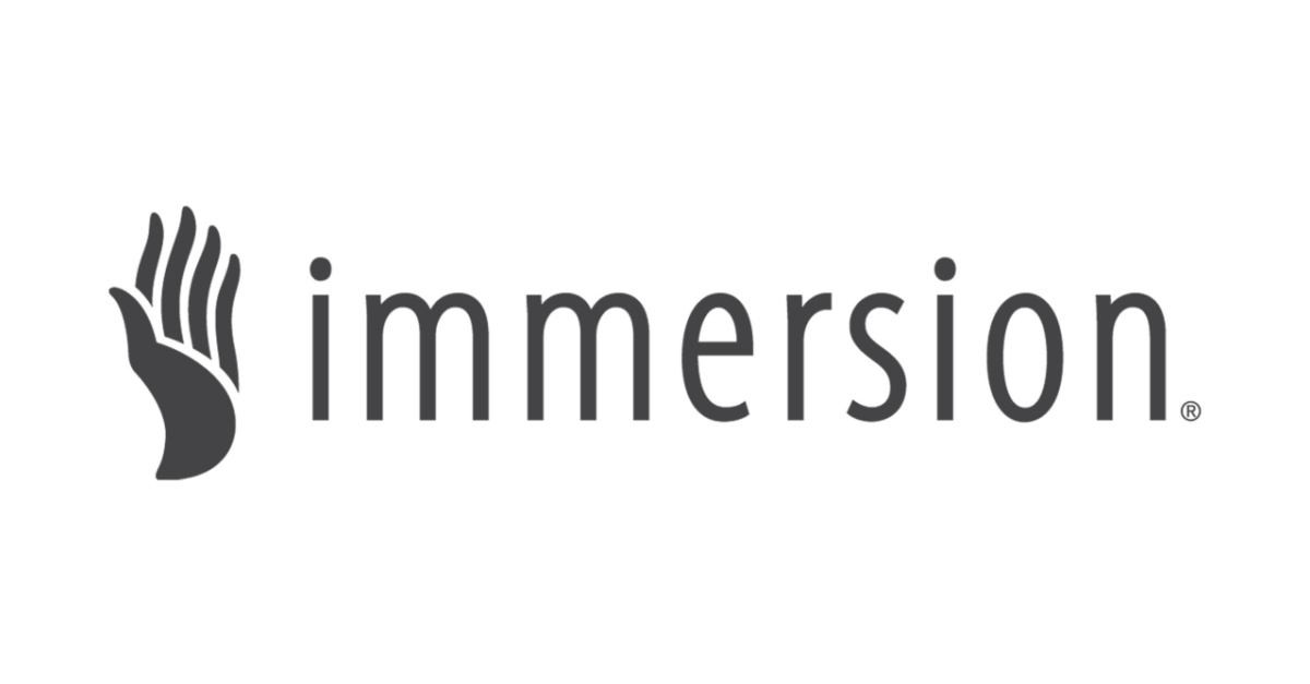 Immersion Signs Agreement to Make Haptic Technology Available Through ...