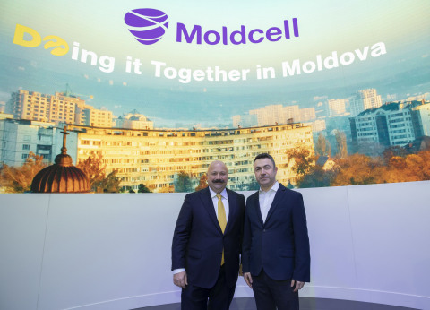 Lifecell Chairman Kaan Terzioglu and Moldcell's CEO Barkin Secen at the Mobile World Congress (MWC)  ... 