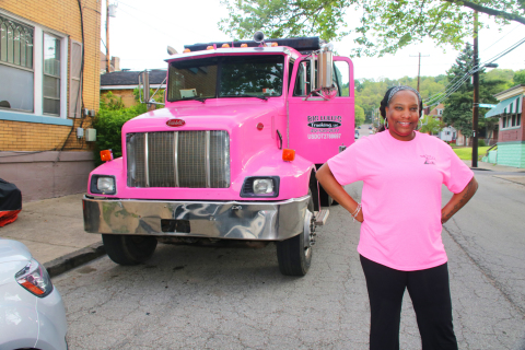 Celeste Phillips started her small business, Big LuLu’s Trucking LLC, with the help of Bridgeway Cap ... 
