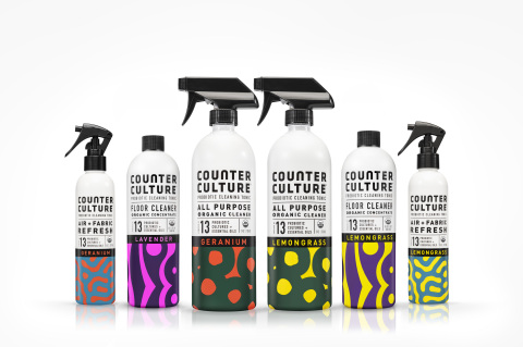 Counter Culture Probiotic All-Purpose Cleaners, Air & Fabric Refreshers and Floor Cleaner Concentrates (Photo: Business Wire)