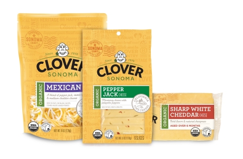 Made with AHA certified organic milk from Northern California family owned dairy farms, Clover Sonoma’s new organic cheese line is a rich reflection of what happens when the best ingredients meet the most conscious dairy practices. (Photo: Business Wire)