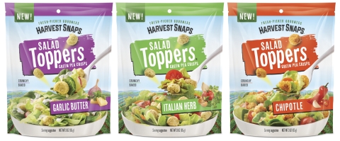 
Harvest Snaps Salad Toppers™ Green Pea Crisps (Photo: Business Wire)