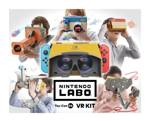 Experience a new dimension of Nintendo Labo with the launch of the Nintendo Labo: VR Kit on April 12, which combines the innovative physical and digital gameplay of Nintendo Labo with basic VR technology to create a simple and shareable virtual reality experience for kids and families. (Graphic: Business Wire)