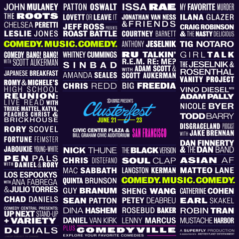 Clusterfest 2019 Line Up (Graphic: Business Wire)