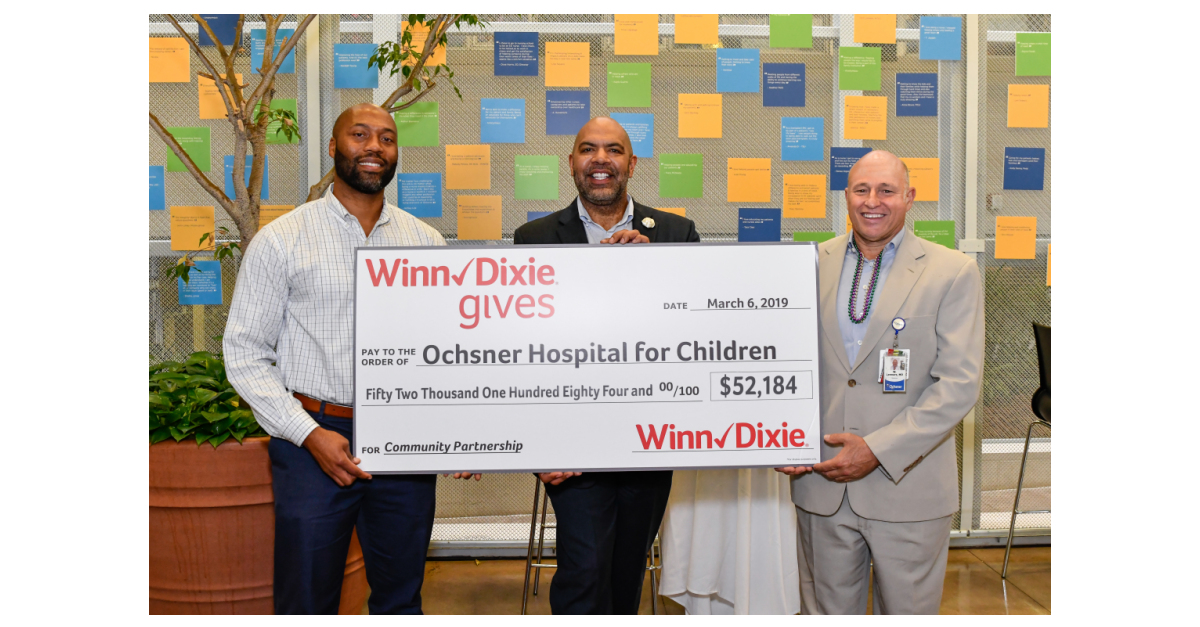 Winn-Dixie Continues Commitment to Ochsner Hospital for Children with ...