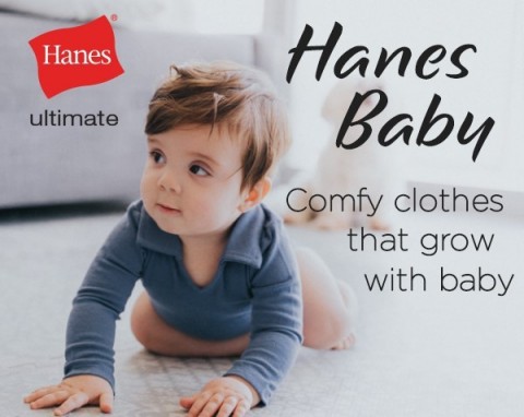 Hanes, America's No. 1 apparel brand, is bringing its trademark level of comfort and innovation to the newest and smallest members of our country's families. The brand has launched its Ultimate Baby line, which includes Flexy and Zippin collections, exclusively in Amazon's online and mobile stores. Photo courtesy of Daniela Ramirez (@Nany)