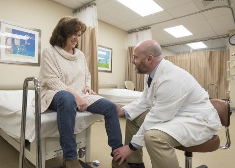 Photo: Cheryl Bednar, 54, of Laflin, Luzerne County, Pennsylvania, suffered with chronic pain from hip deterioration. James Murphy, M.D., a board-certified and fellowship-trained adult reconstruction specialist at Geisinger South Wilkes-Barre, performed a hip replacement in February 2018 and offered the lifetime guarantee. (Photo: Business Wire)