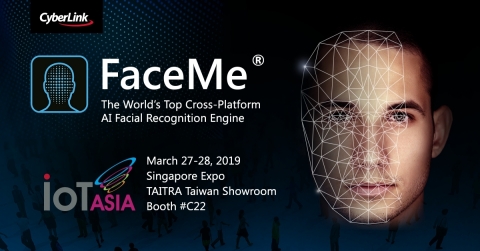 CyberLink to Showcase Award-winning AI Facial Recognition Engine FaceMe® and AIoT Solutions at Asia's Leading Expo, "IoT Asia 2019" (Photo: Business Wire)