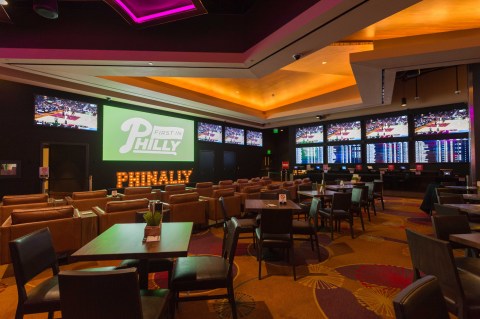 During the NCAA tournament, SugarHouse Casino will host "March Mania" viewing parties. Guests have a chance to win tickets to the championship game, plus airfare and accommodations in Minneapolis. (Photo: Business Wire)