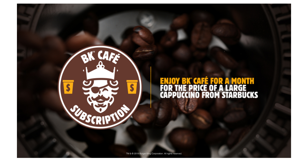 BURGER KING® Restaurants Launches BK® Café Subscription for Only $5 a Month