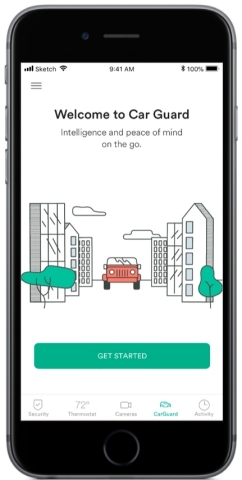 Integrated into the Vivint Smart Home app, Vivint Car Guard allows homeowners to manage the security of both their home and car with a single app. (Photo: Business Wire)