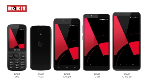 ROKiT's line of five mobile handsets (Photo: Business Wire)