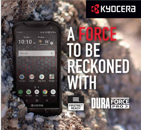 Kyocera Launches Rugged FirstNet Ready™ DuraForce PRO 2 Military-Grade 4G LTE Smartphone With AT&T (Photo: Business Wire)