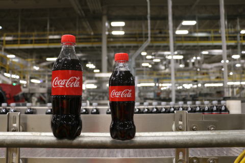 The Coca-Cola mini bottle stands at just 250 mL in comparison to its 500 mL sibling. Mini bottles are now available across Canada at grocery and convenience stories, as well as some food service outlets. (Photo: Business Wire)