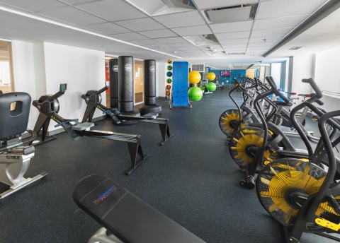 Fitness room, Howard Towers West, Howard University (Photo: Business Wire)
